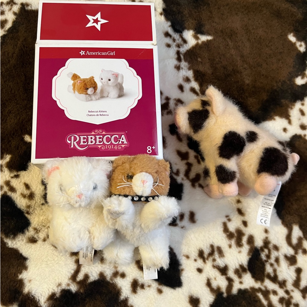 American Girl Blair Pig and Rebecca Kittens